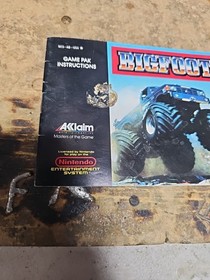 NES Bigfoot - Solo istruzioni manuale - 1990 originale - 