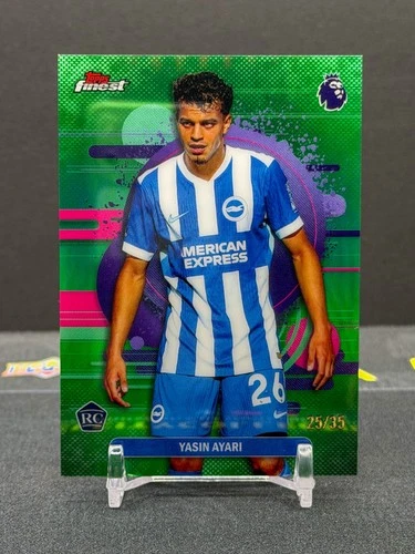 2025-26 Topps Finest Premier League Yasin Ayari #132 Uncommon RC Green /35