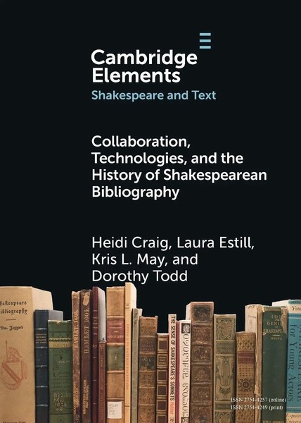 Collaboration, Technologies, And The History Of Shakespearean Bibliography Buch-image