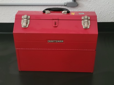 #ad #ad Sears Craftsman Vintage Model 6536 Cantilever Mechanics Carry Tool Box SEE PICS $138.46