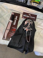 GHOSTFACE CHROME MASK and Knife Set. Official Funworld. Brand New. Collectible.
