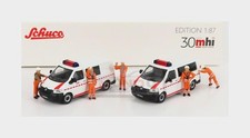 1:87 SCHUCO Volkswagen Set 2X T5 Minibus With Figures 2010 452655500 MMC