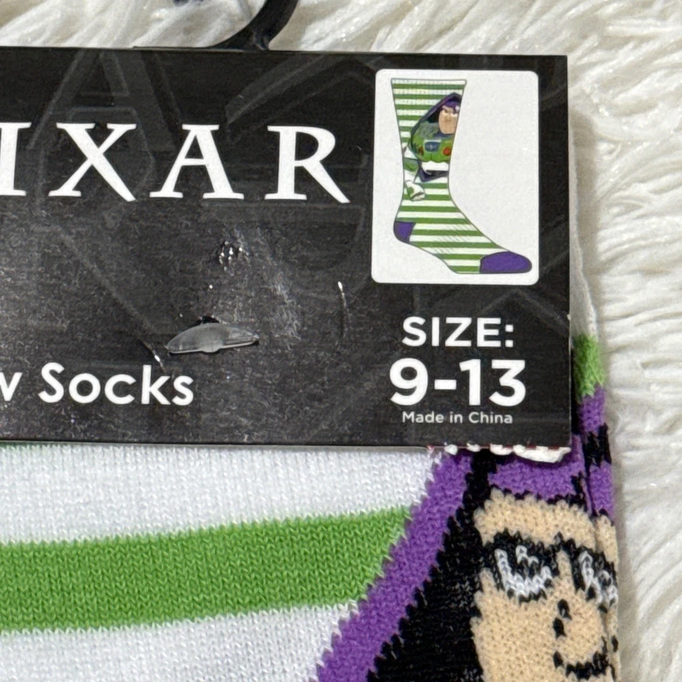 NEW Disney Pixar Bundle Toy Story Crew Socks Set Woody Buzz Lightyear Vacation - Image 4 of 4