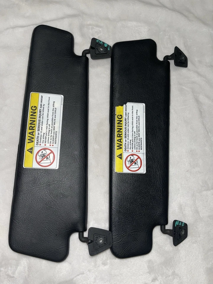 Пара солнцезащитных козырьков для Mercedes R170 SLK230 SLK320 1997-2004 годов выпуска черные от оригинального производителя - Изображение 3 из 4