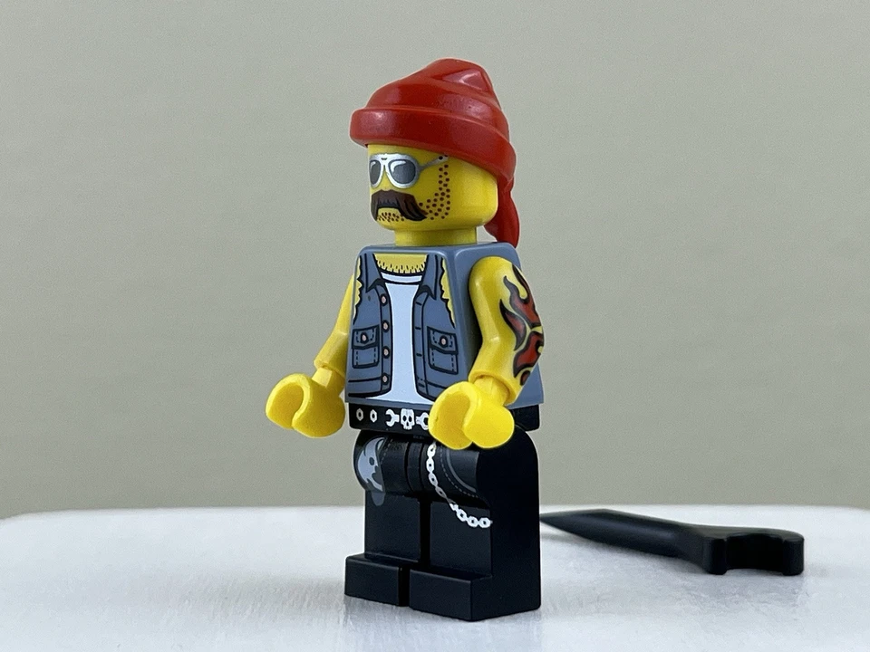 Lego Serie 10 Motocicleta Mecánico Coleccionable Minifigura - col10-16 71001 NUEVO Foto 2 de 4