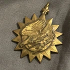 Eagle w/ Lightning Bolts WW2 US Military Army Air Force Bronze Air Medal Pendant