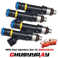 Set 4 Fuel Injectors 0280158103 For 2004-2015 Mazda 3 / 5 / MX-5 2.0L l4