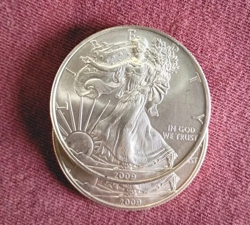 2009 1 Oz Silver American Eagle (Brilliant Uncirculated) lot of 2