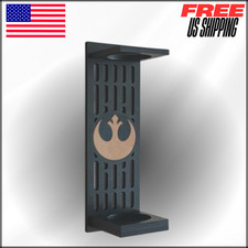 Wooden Lightsaber Stand for Display, Wall Mount Holder for Most Lightsaber