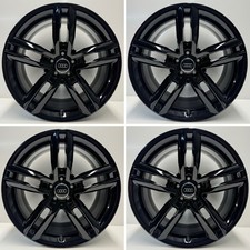 Audi A6 A7 A8 19” 5 Twin Spoke Alloy Wheel Set Refurbished Gloss Black Genuine