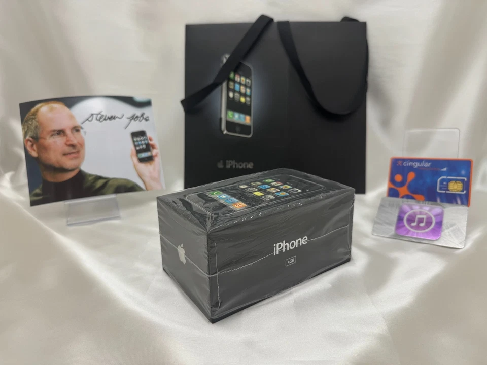 Apple iPhone 1ª Generación 2G 4GB AT&T CAJA A JUEGO A1203 (GSM) COMO NUEVO/CASI COMO NUEVO Foto 2 de 4