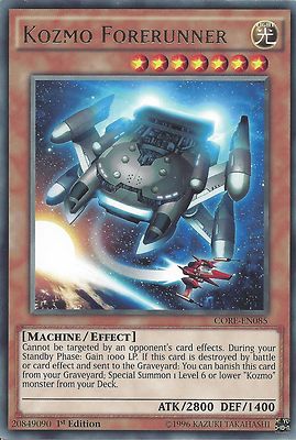 YU-GI-OH CARD: RARE - KOZMO FORERUNNER - CORE-EN085 - 1st