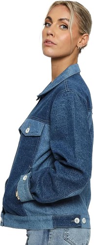 JMOJO Womens Denim Jacket Ladies Cotton Coat Girls Winter Outwear Warm Jean Top - Picture 42 of 106