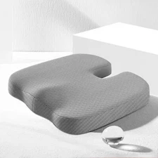 Memory Foam Seat Cushion Pillow Coccyx Pad Hip Support for Home Office Chair Car