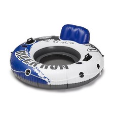 Intex River Run 1 Person Inflatable Floating Tube Raft Used 2 Pack