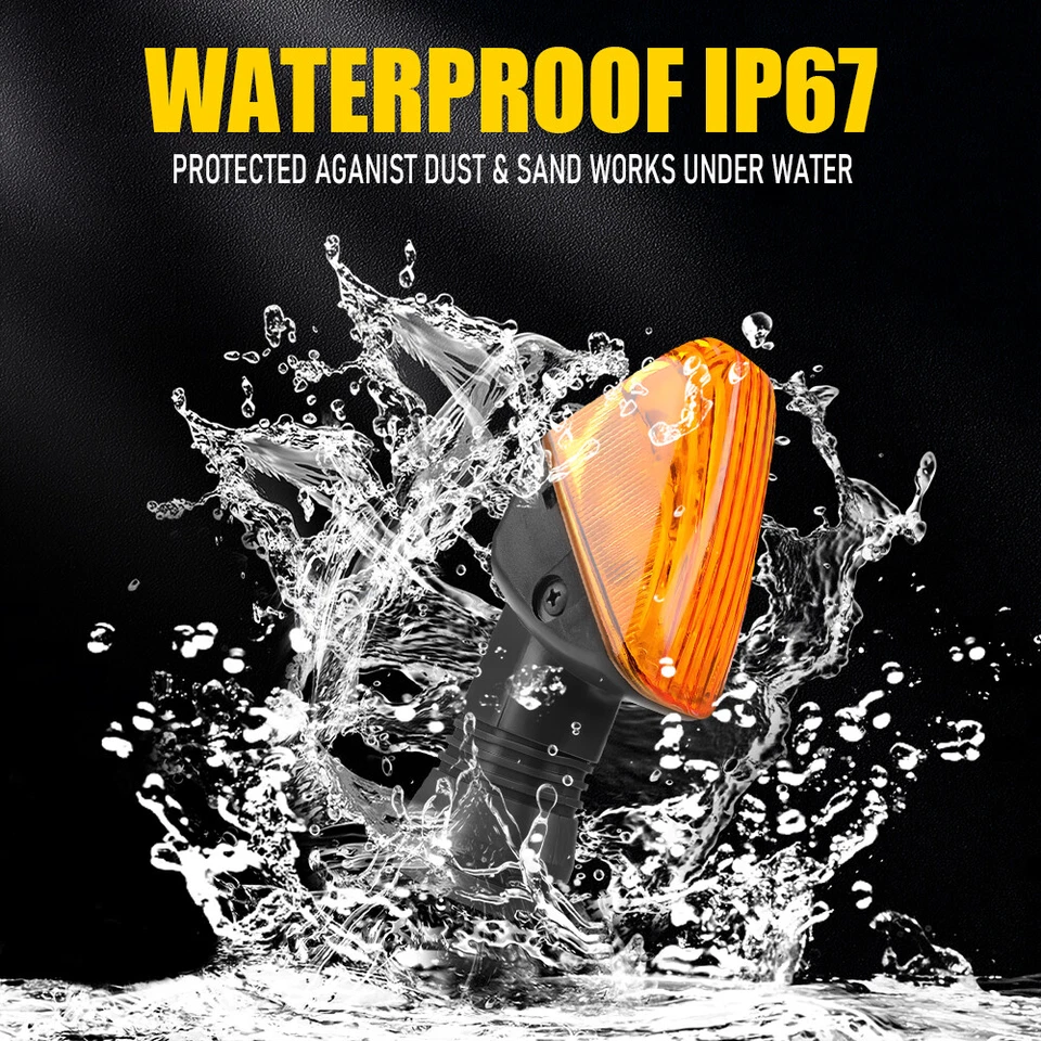 2X Luces de señal de giro delanteras traseras para lente ámbar EC KAWASAKI NINJA 650R 2006-2008 Foto 2 de 4