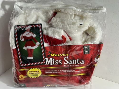 Rubie s Velvet Miss Santa Costume Dress, Small Adult 6-10