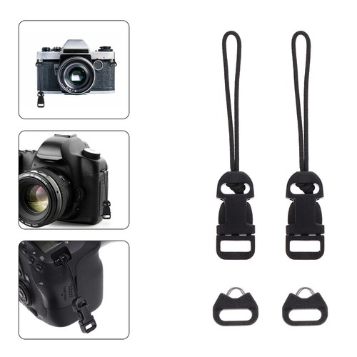 8 pezzi fibbie cinghia fotocamera sgancio rapido connettore QD loop cinghia fotocamera gancio - Foto 11 di 12