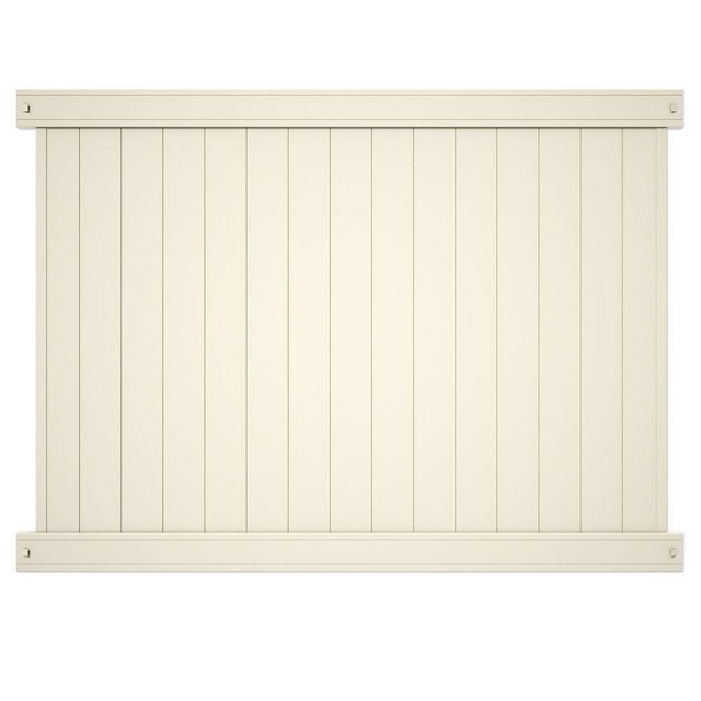 Tan Unassembled Pro Series 5 Ft H X 8 Ft W Vinyl Woodbridge Fence Panel For Sale Online Ebay