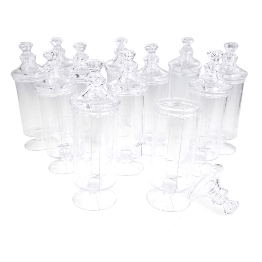 Clear Plastic Candy Tube Party Favor Container, 51/4Inch x 11/2Inch