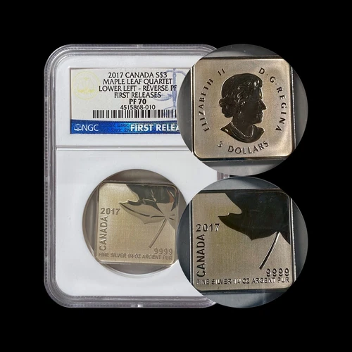 CANADA. 2017, 3 Dollars, Silver - NGC PF70 - Top Pop 🥇 Low Left 🍁 Quartet RARE