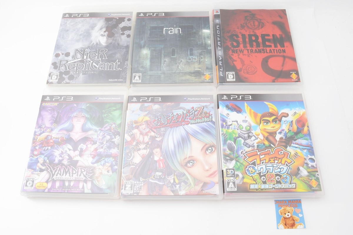 Lot 6 Sony PS3 Darkstalkers Onechanbara Ratchet & Clank Rain