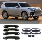 For Lexus Lx600 2022-2024 Glossy Black Abs Exterior Door Handle Bowl Cover Trim (For: Lexus)