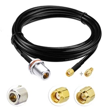10ft RG58 Low Loss Extension Cable RP SMA to N Female for WiFi 4G LTE LoRa Nebra