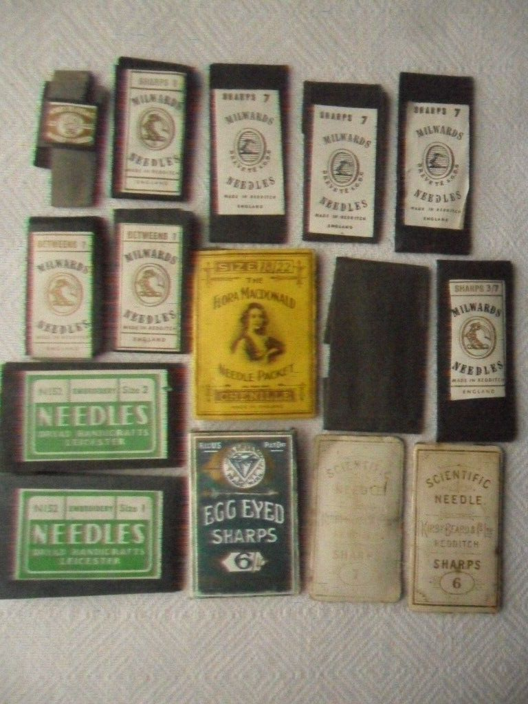 Vintage Collection of Needle Packets & Other Vintage Sewing Items eBay