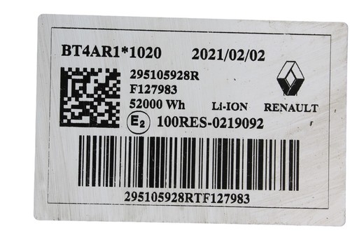 RENAULT Zoe Bfm LI-ION EV50kw 52000Wh Batterie 295105928R 2021 - Bild 12 von 12