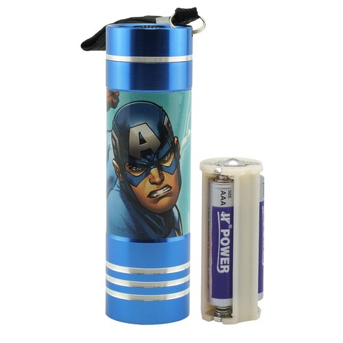 Kids Licensed Disney Cartoons Aluminium 9 LED Torch Light Boys Xmas Gift 8.7cm - Picture 21 of 302