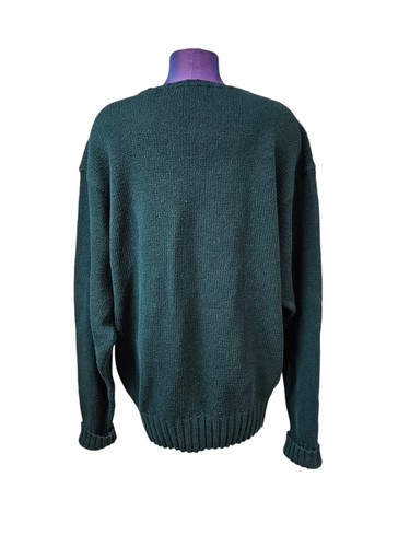 Vintage Polo Ralph Lauren Hunter Green Crew Neck Sweater Size XXL Men's B4 - Picture 7 of 10