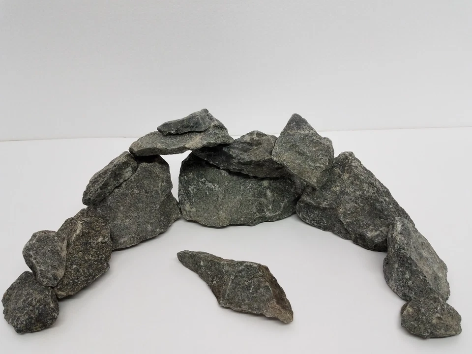 Камни для украшения аквариума камень 10 фунтов темно-зеленый гранит украшения для аквариума - Изображение 2 из 4