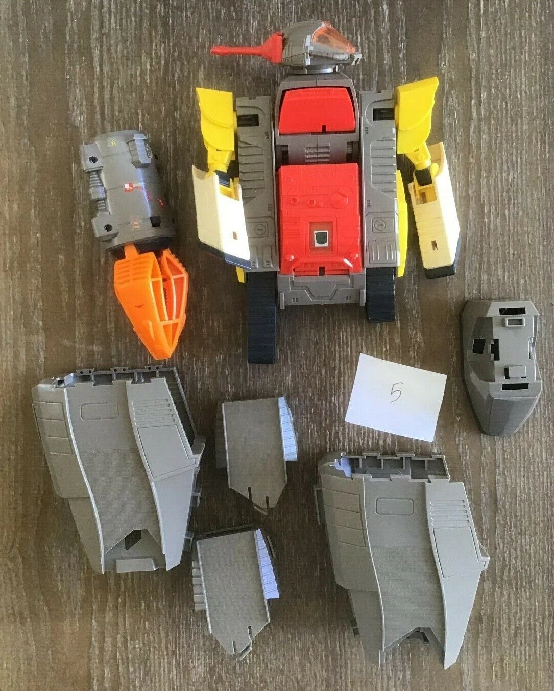 G1 Transformers Omega Supreme Vintage 1985 Liste #5 pour pièces ou affichage