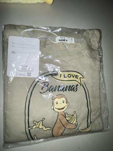 Curious George I Love Bananas kids t-shirt Pair manon size 120 6 yrs? - Picture 2 of 5