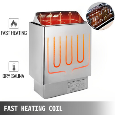 9KW Sauna Heater Stove, Stainless Steel Stove, Digital Control, Free Shipping