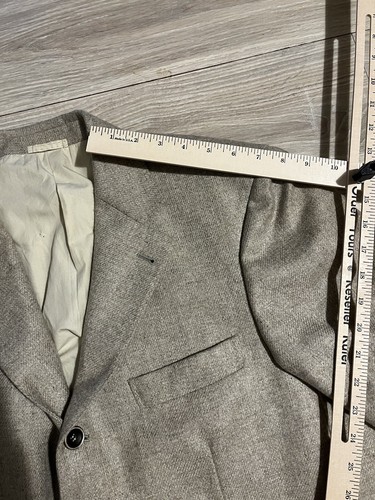 BRUNELLO CUCINELLI Camel Check Wool Cashmere Blend Tan Sport Coat 54 - Picture 6 of 14