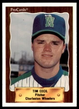1990 PROCARDS CHARLESTON WHEELERS TIM CECIL #2233