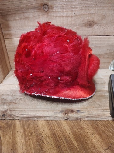 ML Studio Federhut rot - Bild 6 von 6