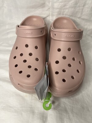 CROCS Classic Crush Shimmer Platform Clog Men 9 Women 11 EU
