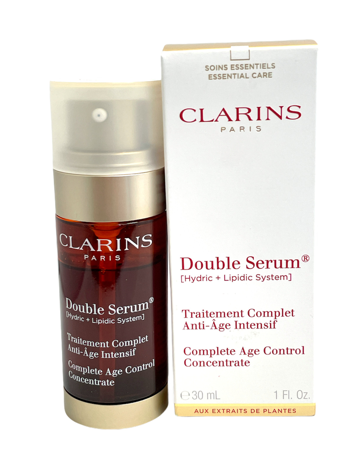 Clarins Double Serum Complete Age Control Concentrate 30ml/1fl.oz. New In Box 