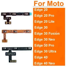 On OFF Power Volume Buttons Flex Cable For Motorola MOTO Edge 20 30 X30 40 S Pro