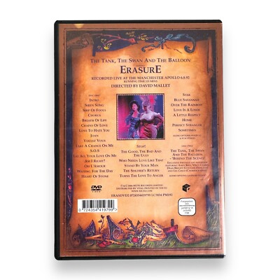 Erasure - The Tank, The Swan And The Balloon - Live! (DVD, 2013) 2