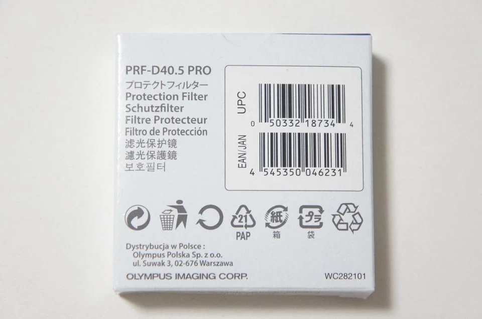 Olympus PRF-D40.5 PRO 40.5mm Protective Filter for Lens Clear Used - Image 2 of 4