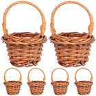 6 Pcs Kleine Aufbewahrungskörbe Miniaturheimdekoration Hochzeitskorb