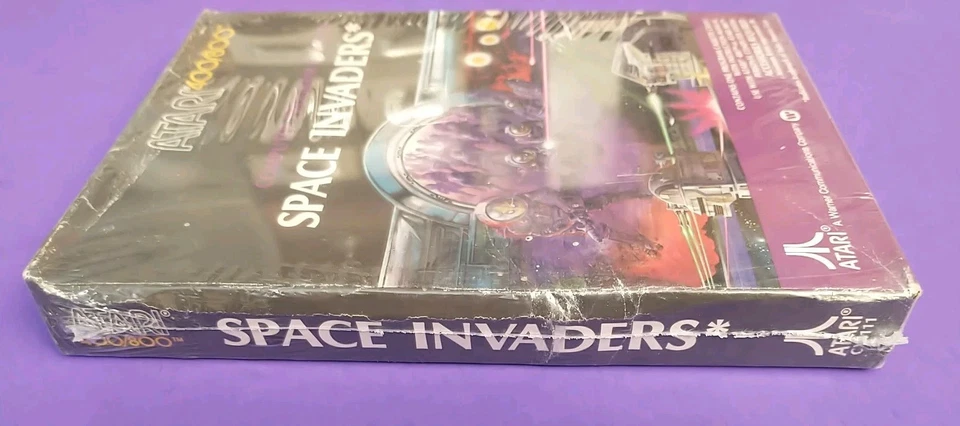 SEALED Space Invaders for Atari 400/800 - CIB Still in Shrink ~ SAFE SHIPPING ~ - Image 3 of 4