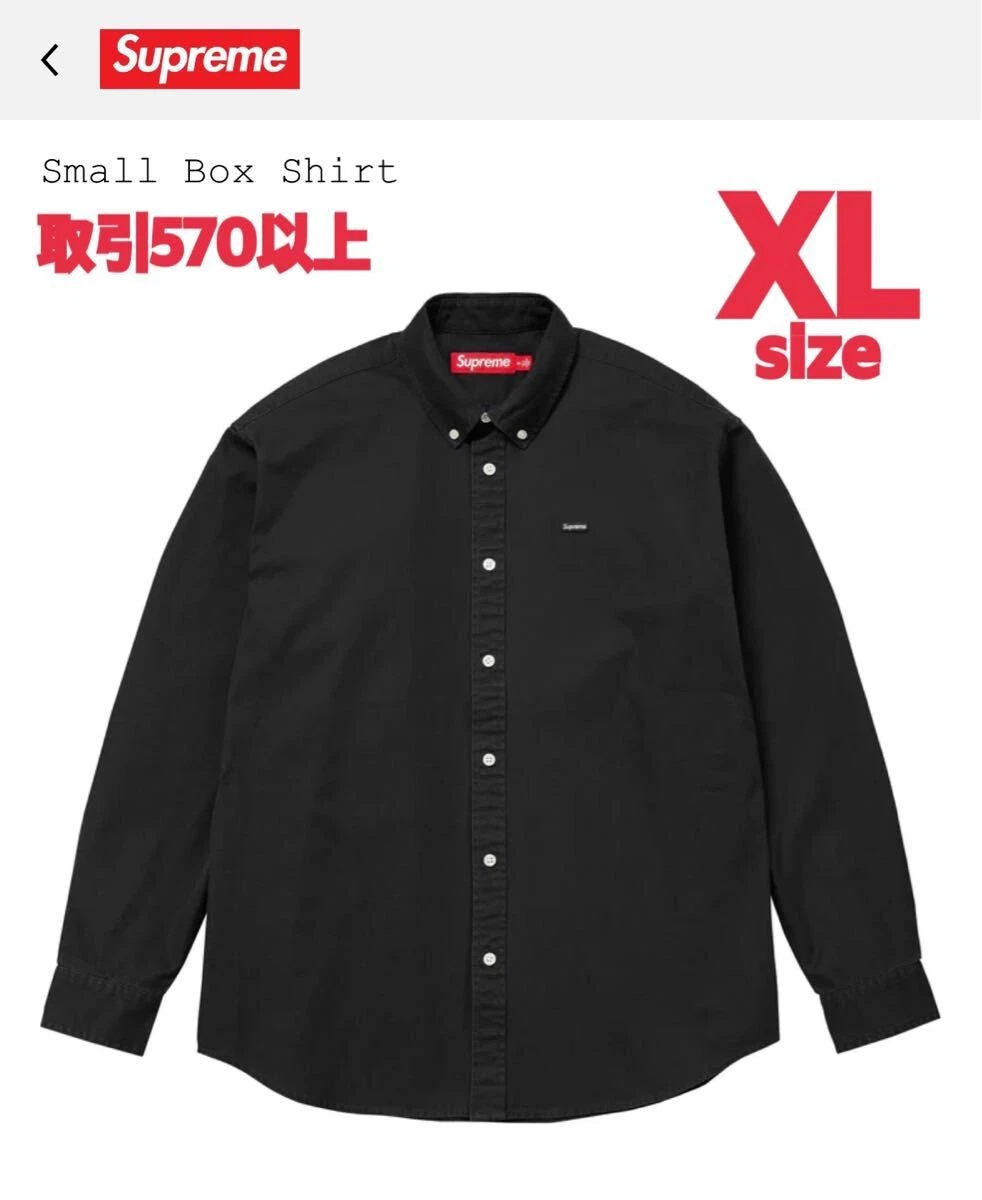 Chemise Supreme 2024FW petite boîte noire taille XL suprême petite boîte chemise noire X LA