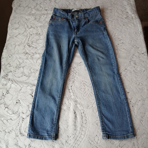Lot Of 2 Levi 511 Slim Boys 5 Reg 20x18 Gray, 6 Reg 21x19 Blue Adjustable Waist - Picture 14 of 24