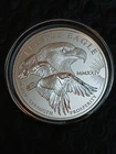 The Legacy Eagle $1,Cook Island Issued 1 oz .9999 Fine Silver Round In Capsule