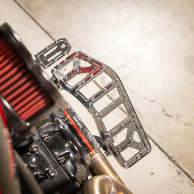 THRASHIN SUPPLY CO. Aggressor Brake Pedal - Chrome - For Touring TSC-2221-3